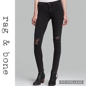RAG & BONE in ROCK With HOLES skinny size 27
